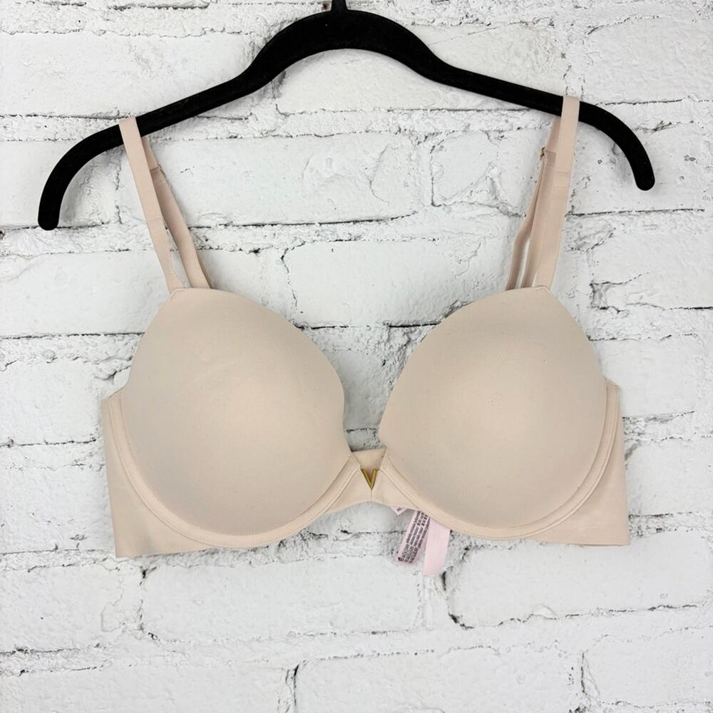 Victorias Secret Push Up Light Tan Nude Bra 36D